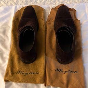 Mezlan Men Brown Suede Shoes